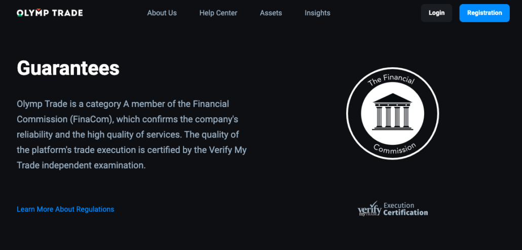 Olymp Trade regulation