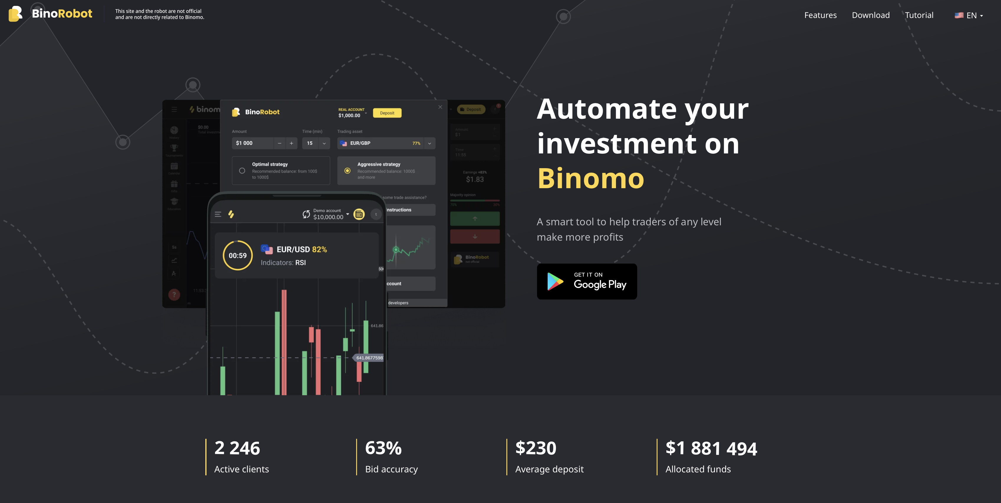 The BinoRobot - Binomo trading robot